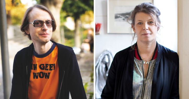 Poeterna Malte Persson och Lina Ekdahl.