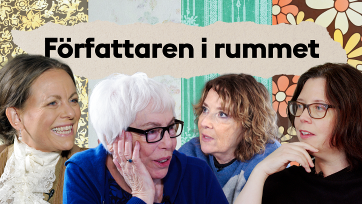Collage med de medverkande författarna i programmet. 