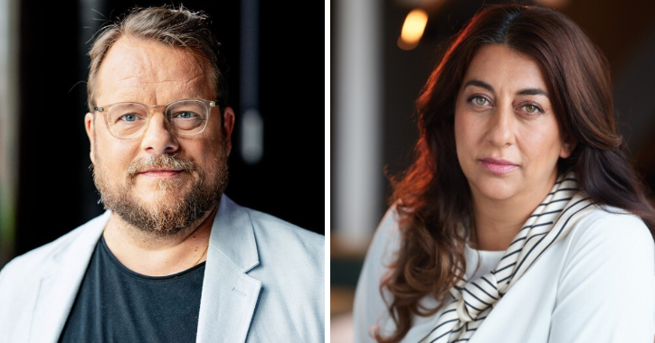 Journalisterna Johan Mathias Sommarström och Sara Recabarren.